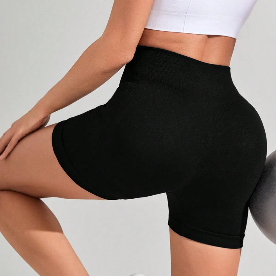 Women High Waist Yoga Shorts Workout Leggings Fitness Sportswear Gym Running Activewear Tummy Control Breathable Sports Clothing
