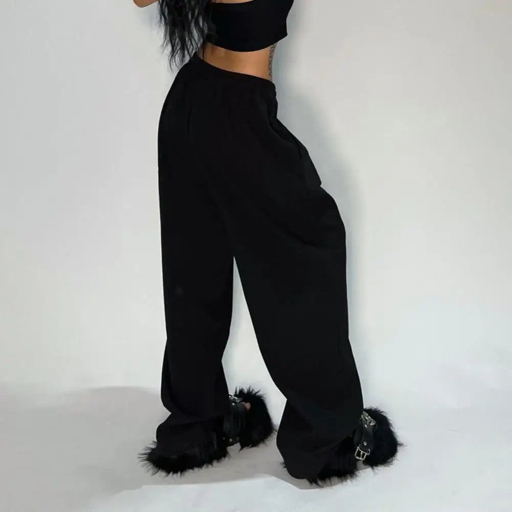 Women Activewear Bottoms Stylish Women's Hip Hop Dance Trousers with Adjustable Drawstring Waist Comfortable Loose for Active