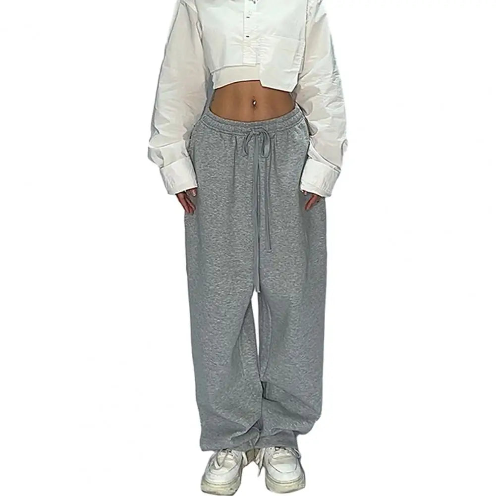 Women Activewear Bottoms Stylish Women's Hip Hop Dance Trousers with Adjustable Drawstring Waist Comfortable Loose for Active