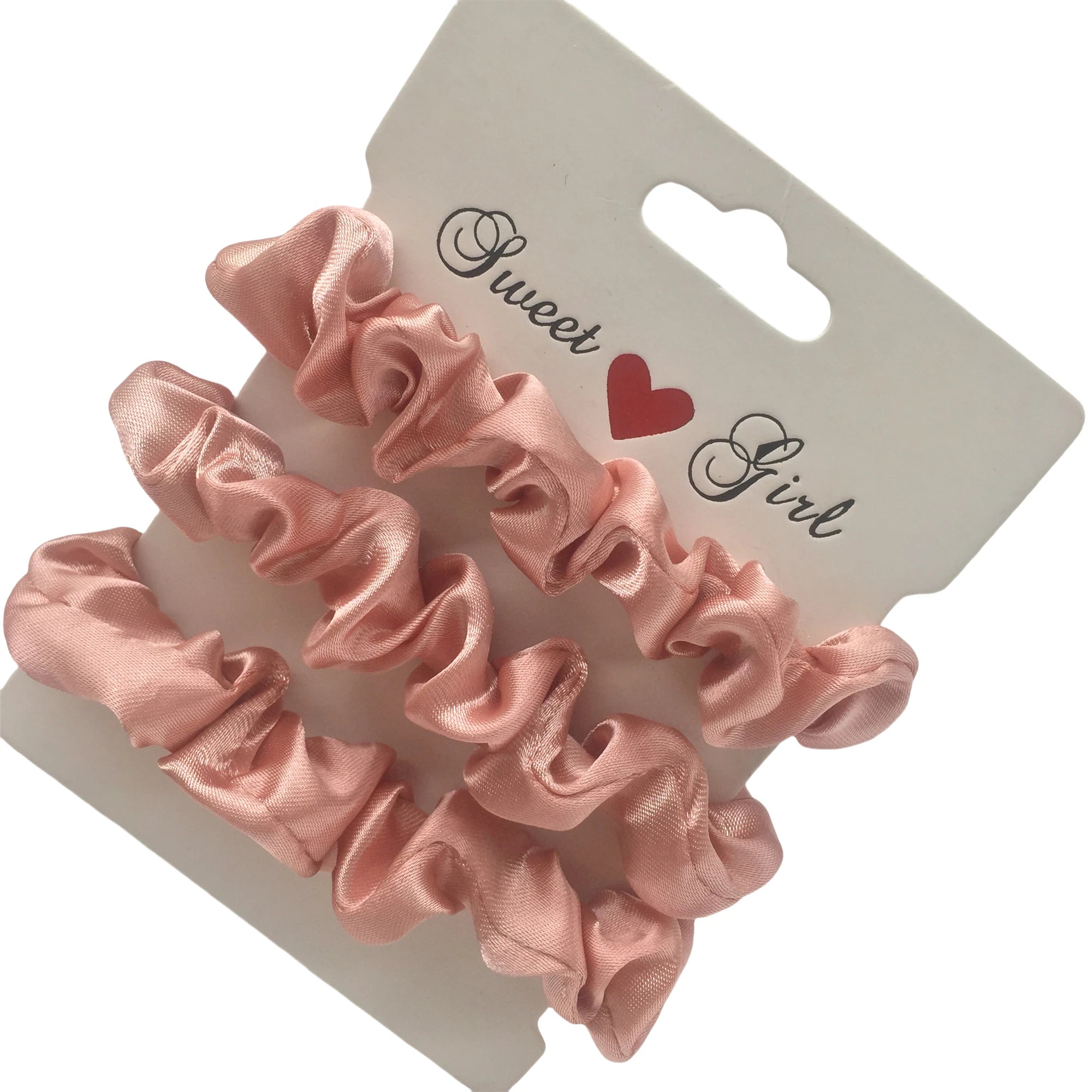 3/5/6Pcs Elegant Ponytail Holder Rubber Band Elastic Hairband Hair Accessories Silk Satin Scrunchies Women Solid Color Hair Rope