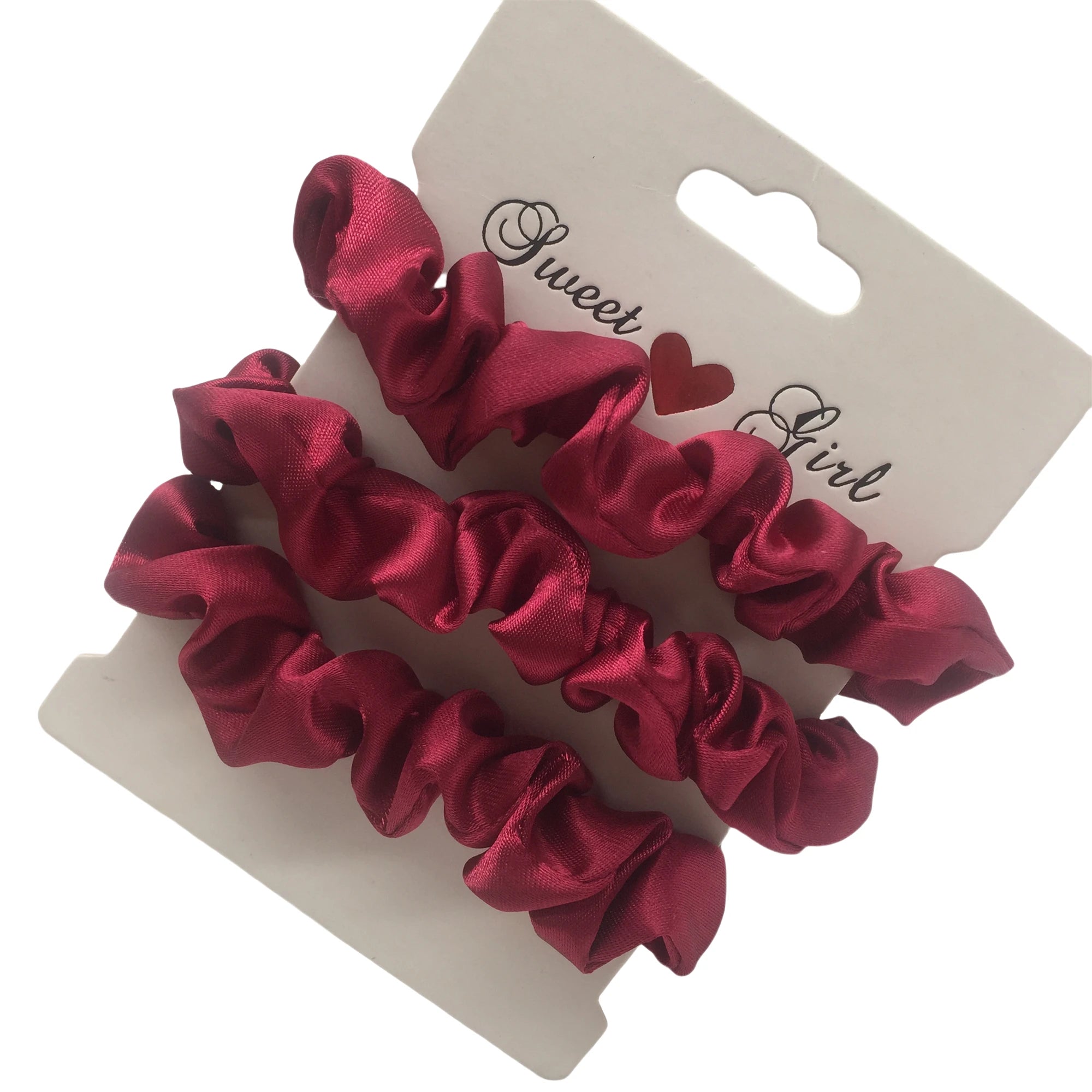 3/5/6Pcs Elegant Ponytail Holder Rubber Band Elastic Hairband Hair Accessories Silk Satin Scrunchies Women Solid Color Hair Rope