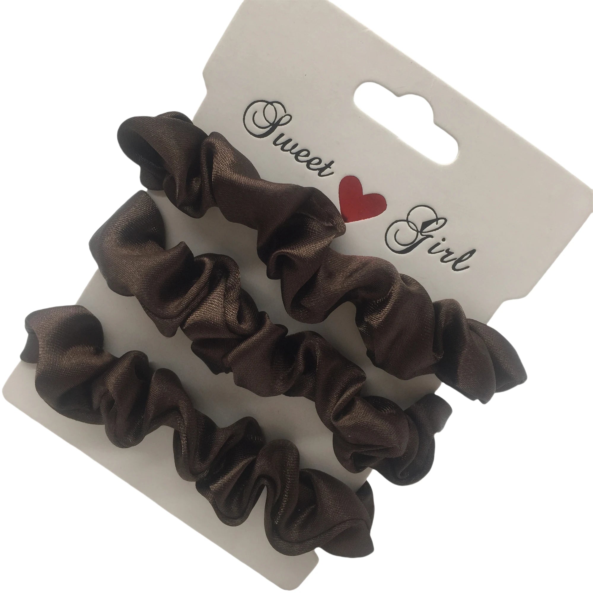 3/5/6Pcs Elegant Ponytail Holder Rubber Band Elastic Hairband Hair Accessories Silk Satin Scrunchies Women Solid Color Hair Rope