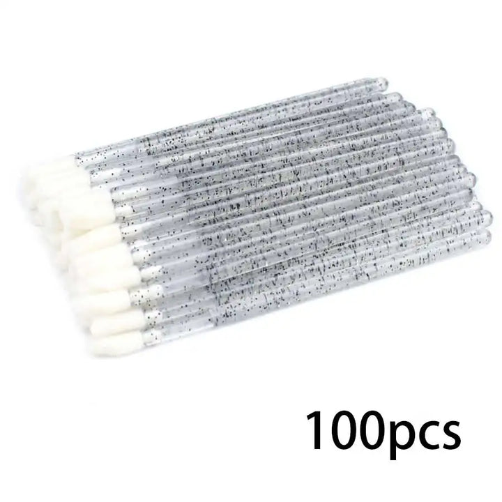 100PCS Disposable Lip Brushes Makeup Brush Eyelashes Extension Applicator Lipstick Wands Set Cosmetic Colourful Make Up Tools