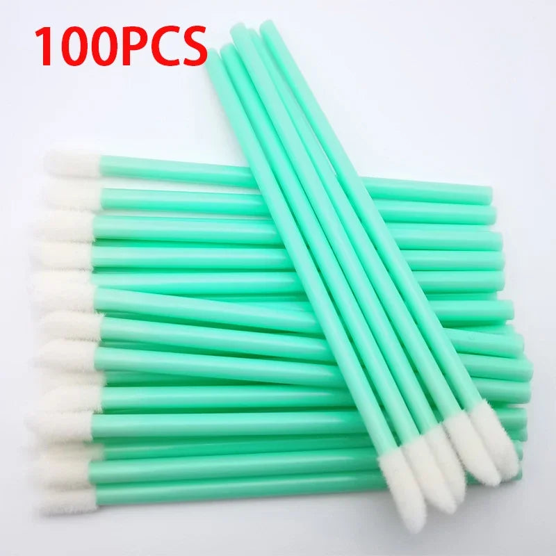 100PCS Disposable Lip Brushes Makeup Brush Eyelashes Extension Applicator Lipstick Wands Set Cosmetic Colourful Make Up Tools