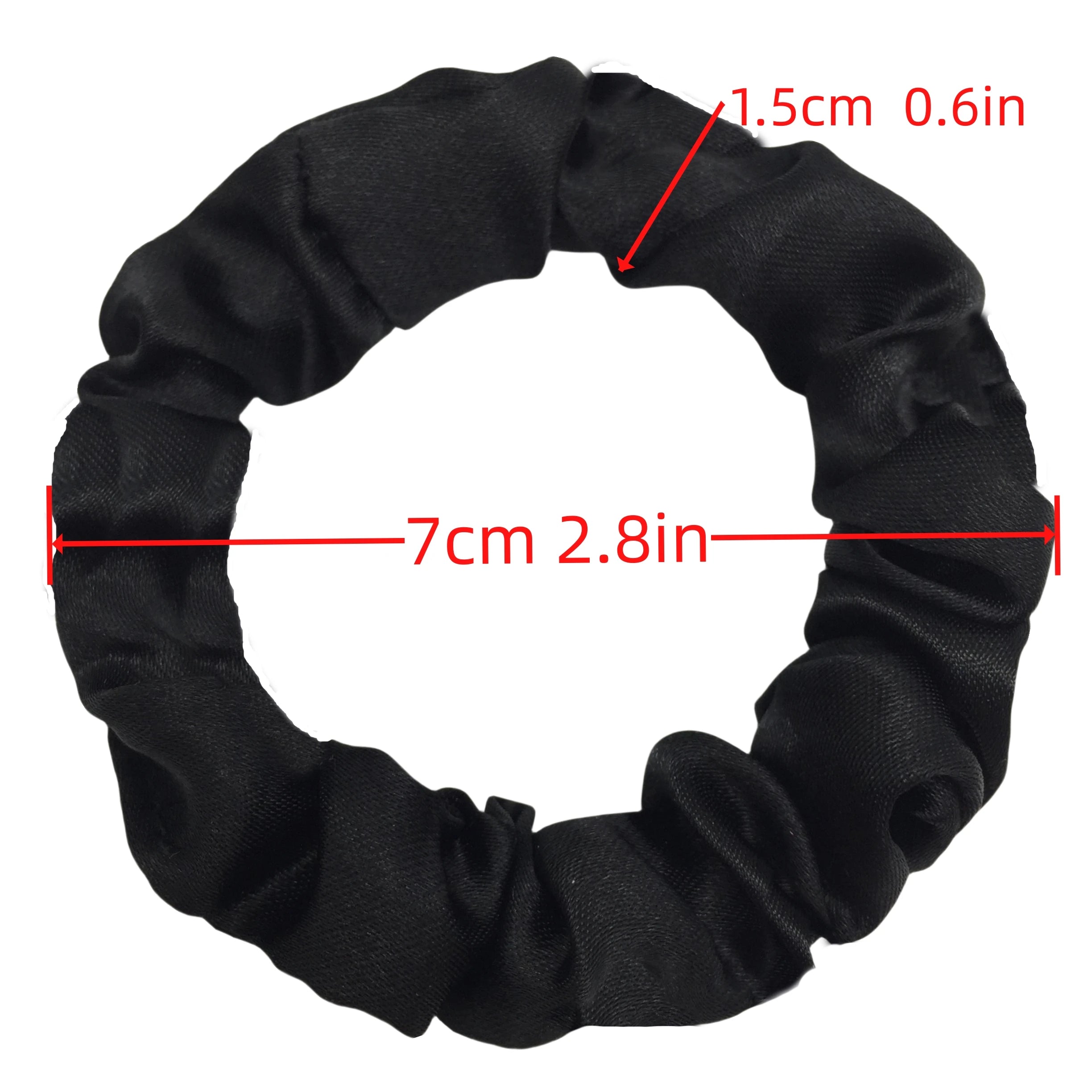 3/5/6Pcs Elegant Ponytail Holder Rubber Band Elastic Hairband Hair Accessories Silk Satin Scrunchies Women Solid Color Hair Rope