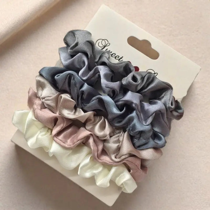 6pcs Satin Hair Scrunchies for Women - Softer Than Silk Scrunchies for Hair | Satin Scrunchies for Girls |