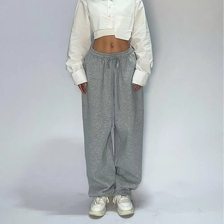 Women Activewear Bottoms Stylish Women's Hip Hop Dance Trousers with Adjustable Drawstring Waist Comfortable Loose for Active