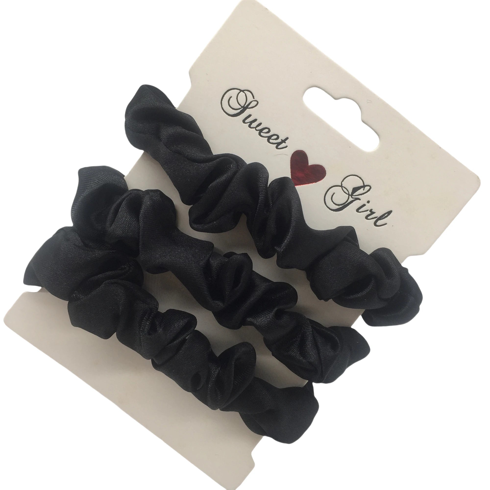 3/5/6Pcs Elegant Ponytail Holder Rubber Band Elastic Hairband Hair Accessories Silk Satin Scrunchies Women Solid Color Hair Rope